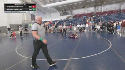 54 lbs Quarters - Maverick DeHaan, Shootbox Rigby vs Kristopher Aguiar, Stallions Wrestling Club