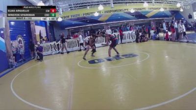 112 lbs Quarterfinal - Winston Sparkman, Lake City Wrestling Club vs Elias Arguello, Doral Academy