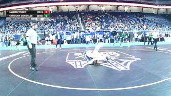 Girls-120 lbs 3rd Place Match - Kayden Tinkey, Leslie (Girls) vs Harmony Gonzales, Oxford (Girls)