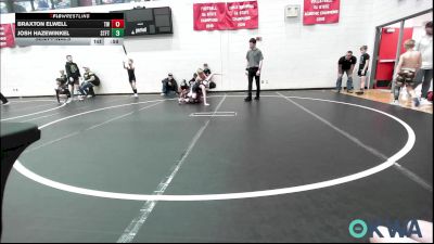 80 lbs Semifinal - BRAXTON ELWELL, Tuttle Wrestling vs Josh Hazewinkel, Standfast