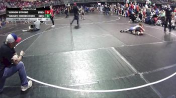 47-48 lbs Cons. Round 1 - Lennon Strong, Weeping Water Wrestling Club - Girls vs Hadley Hendrickson, Hawks Wrestling Club (Lincoln) - Girls