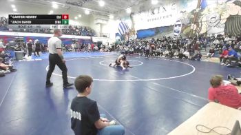 150 lbs 1st Place Match - Zach David, St. Maries vs Carter Newby, Coeur D Alene