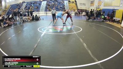 215 lbs Round 7 (8 Team) - Caleb Gaskin, The Outsiders vs CJ McCutcheon, Riverview WC