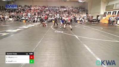 90 lbs Quarterfinal - Dillon Myers, Sperry Wrestling Club vs Kristian Graff, R.A.W.