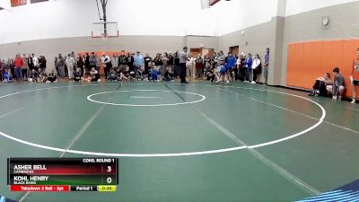 106 lbs Cons. Round 1 - Asher Bell, Cambridge vs Kohl Henry, Black River