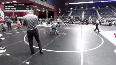 106 lbs Final - Bo Strader, Eastside United vs Bowen Horob, Matpac Wrestling ND