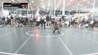 115 lbs Semifinal - Jake Benyo, Mat Assassins Black - HSC vs Vince Von Bernewitz, Team Shutt Mau Mau - HSC