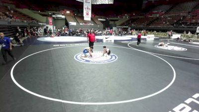 98 lbs Cons. Sub-semis - Sean Garfinkel, Pacific Edge Wrestling vs Wolfgang Fronhofer, Beat The Streets - Los Angeles