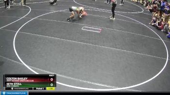 85 lbs Quarterfinal - Seth Stoll, Dixie Hornets vs Colton Baxley, West Wateree Wrestling Club