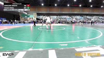 150 lbs Quarterfinal - Annalese Arroyo, THRESHOLD WRESTLING CLUB vs Hailee Orgill, Deer Park