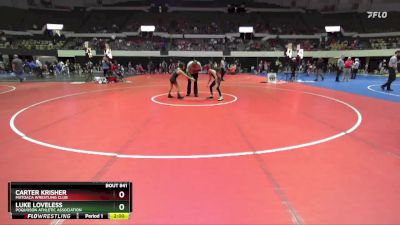 National 3-5 76 Cons. Round 2 - Carter Krisher, Matoaca Wrestling Club vs Luke Loveless, Poquoson Athletic Association