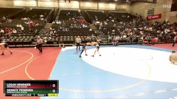 116 lbs Cons. Semi - Derrick Pedersen, Herriman High School vs Logan Heninger, Herriman High School