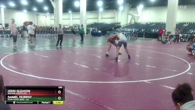 190 lbs Round 4 (10 Team) - Daniel Murphy, Team Fuzzy Bees vs John Gleason, Anchor Wrestling