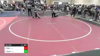 132 lbs Round Of 128 - Idren Peak, Team Montana vs Jackason Ricks, Sanderson Wr Ac