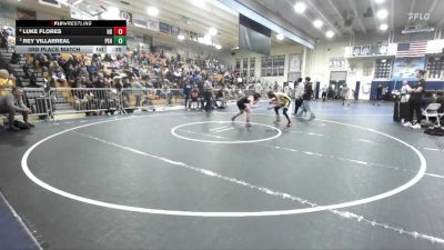 106 lbs 3rd Place Match - Rey Villarreal, Peninsula vs Luke Flores, Huntington Beach