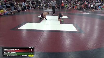 J-12 lbs Quarterfinal - Sawyer Hartman, Lynx Wrestling Club vs Julian Ledtje, Denver Wrestling Club