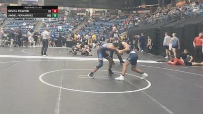 125 lbs Champ. Round 3 - Devon Frazier, Carl Albert State vs Angel Fernandez, Missouri Baptist University
