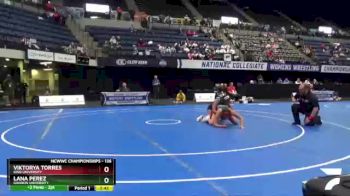 136 lbs Cons. Round 4 - Viktorya Torres, King University vs Lana Perez, Gannon University