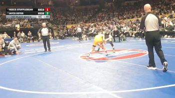 113 Class 1 lbs 1st Place Match - Jayce Estes, Warsaw vs Reece Stufflebean, Marceline