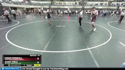 171 lbs Cons. Round 3 - Kaden Wiele, Big Game Wrestling Club vs Logan Marshall, Team Nazar Training Center