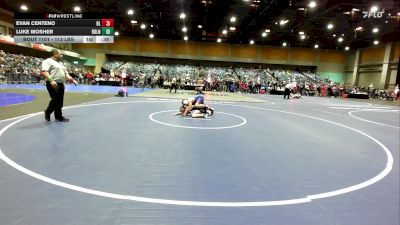 113 lbs Consi Of 32 #2 - Evan Centeno, Ben Lomond vs Luke Mosher, Ridgeline