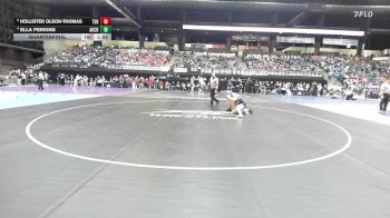 135 lbs Quarterfinal - Hollister Olson-Thomas, Topeka-Seaman HS vs Ella Perkins, Arkansas City HS