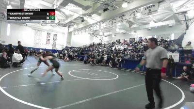 120 lbs Champ. Round 2 - Mikayla Brent, Brea Olinda vs Camryn Stewart, Canyon (Anaheim)