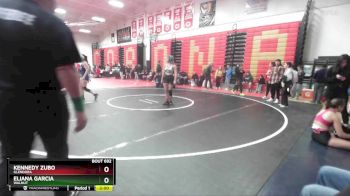 120 lbs Champ. Round 3 - Kennedy Zubo, Glendora vs Eliana Garcia, Walnut