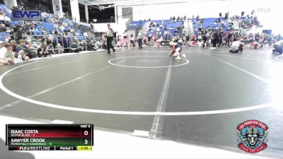 88 lbs Semis (4 Team) - Isaac Costa, Slyfox Black vs Sawyer Crook, Potentially Dangerous