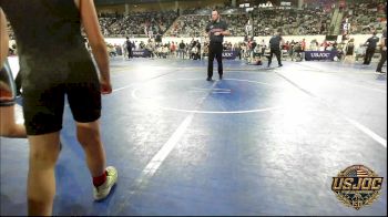 70 lbs Round Of 32 - Josiah Stuart, Randall Youth Wrestling Club vs Isreal Lopez, Team Worx Wrestling Club