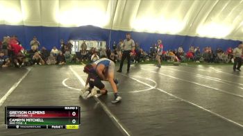 106 lbs Round 3 (8 Team) - Greyson Clemens, Ohio Lightning vs Camryn Mitchell, Ohio Titan