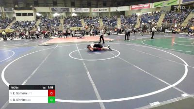 180 lbs Round Of 32 - Ezekio Samora, Little Warriors vs Bryce Kinnie, Sedgwick County