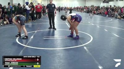 122 lbs Champ. Round 1 - Tana Jordan, Marcellus Wildcats vs Cinthia Villegas, Michigan West WC