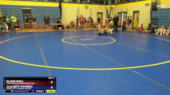 124 lbs Round 3 - Abigail Albright, Frontenac Youth Wrestling Club vs Stella Segura, Raider Wrestling Club