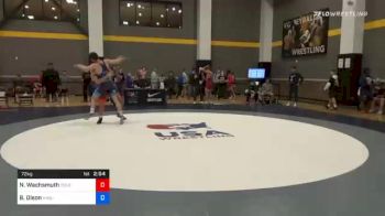 72 kg Quarterfinal - Noah Wachsmuth, Colorado vs Brody Olson, NMU-National Training Center