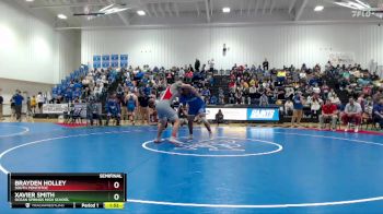 285 lbs Semifinal - Brayden Holley, South Pontotoc vs Xavier Smith, Ocean Springs High School