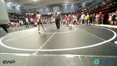 80 lbs Rr Rnd 2 - Hunter Wisdom, Caney Valley Wrestling vs Sailor Smith, Bartlesville Wrestling Club
