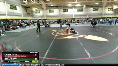 130 lbs Round 1 - Carlee Roth, Moorcroft Mat Masters Wrestlin vs Sawyer Bath, Touch Of Gold