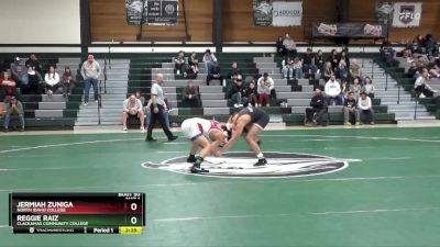 149 lbs 1st Place Match - Reggie Raiz, Clackamas Community College vs Jermiah Zuniga, North Idaho College