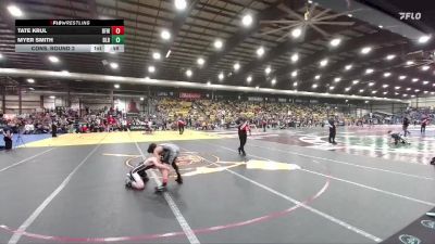 100 lbs Cons. Round 2 - Myer Smith, Badlands Little Brawlers vs Tate Krul, Belle Fourche Wrestling