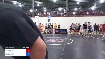 65 kg Quarterfinal - Caleb Gross, Jackrabbit Wrestling Club vs Ryan Jack, Wolfpack Wrestling Club