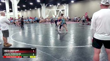 175 lbs Round 5 (8 Team) - Aidyn Merchant, Team STL Orange vs Logan Morehouse, Foxfire Wrestling Club