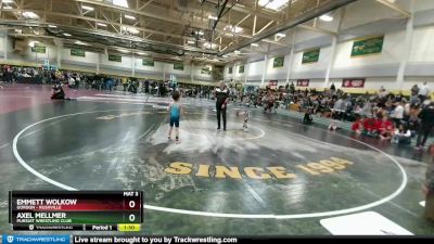 45 lbs Quarterfinal - Axel Mellmer, Pursuit Wrestling Club vs Emmett Wolkow, Gordon - Rushville