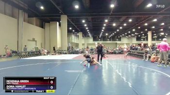 100+106 Round 5 - Mckenna Green, Well Trained vs Doria Hamlet, Williamson County Wrestling Cl