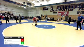 141 lbs Quarterfinal - Regino Raiz, Buchanan vs Brock Mantanona, Palm Desert
