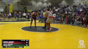 250 lbs Semifinal - Dean Dudley, Carnegie Scots vs Mateo Jimenez, Snake Pit Wrestling