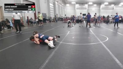 98 lbs Round 4 (10 Team) - Lottie Durant, Team Shutt vs Liam Kelo, CTWHALE Green