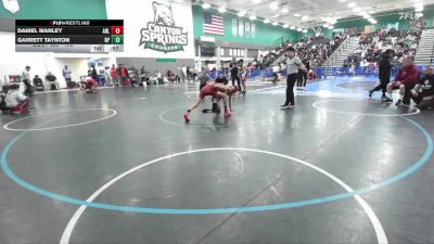 106 lbs Cons. Round 4 - Garrett Taynton, Riverside Poly vs Daniel Manley, Arlington