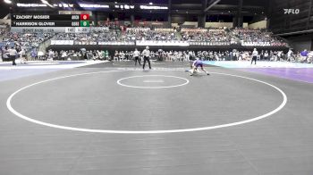126 lbs Quarterfinal - Zackry Mosier, Arkansas City HS vs Harrison Glover, Goddard HS