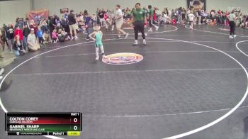 38 lbs Quarterfinal - Gabriel Sharp, Reverence Wrestling Club vs Colton Corey, Carolina Reapers